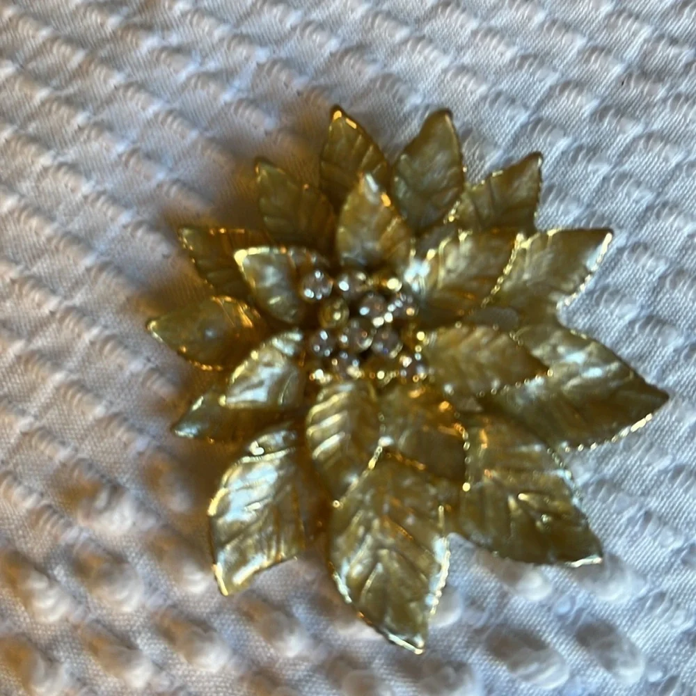 Christmas pins and handmade earrings. Two pins.